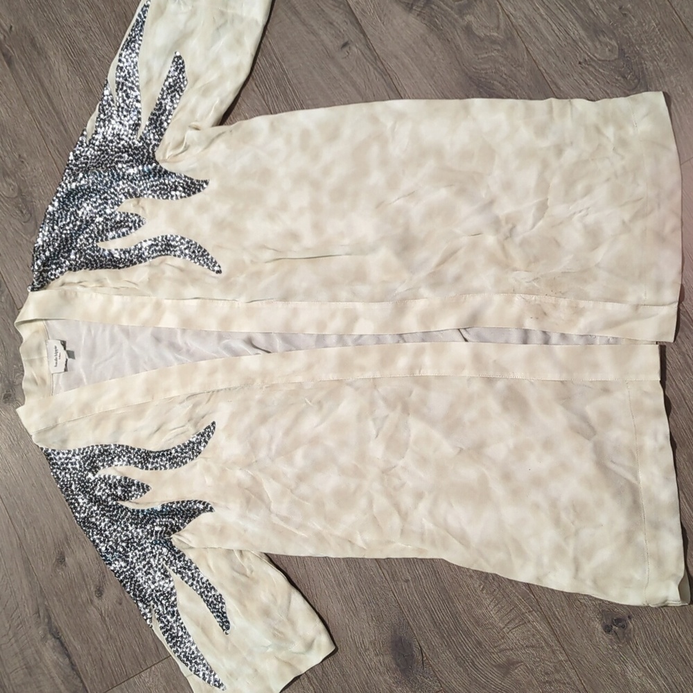 Haute Hippie Sequined Open Front Kimono